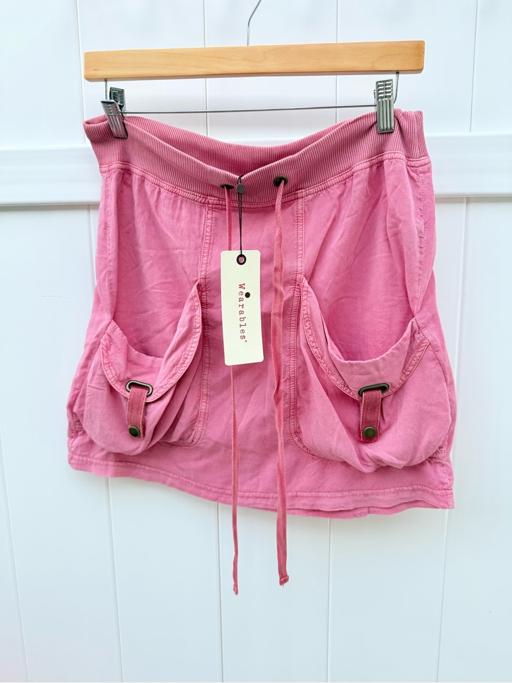 NWT Wearables Pink Skirt with Utility Pockets